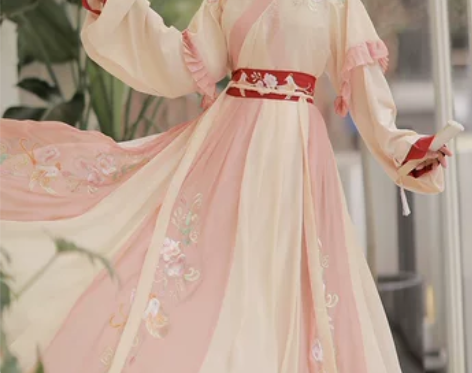 袅袅千华比翼原创正品汉服女中国风白菜晋制齐...