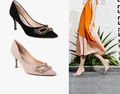 ?【女王精选】星期六2019春新扣饰尖头猫...