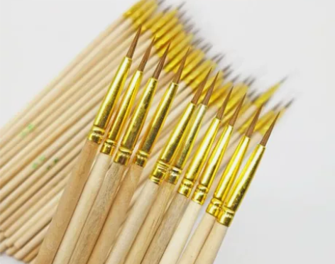 狼毫木杆勾线笔油漆工业水粉水彩学生美术描绘...