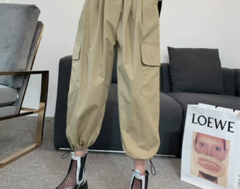 休闲裤女2020夏季新款韩版宽松高腰百搭工...