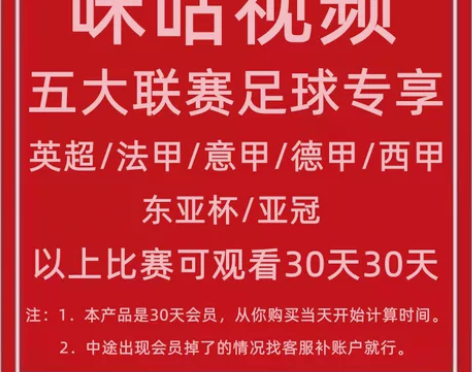 视频钻石会员足球通咪咕vip通看券体育赛季...