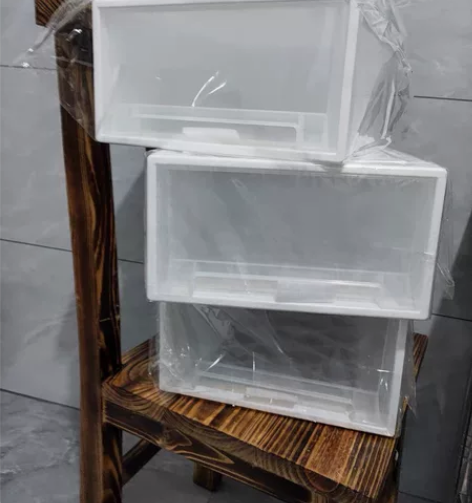 全新抽屉全新8元1个 起抽屉式收纳箱塑料透...