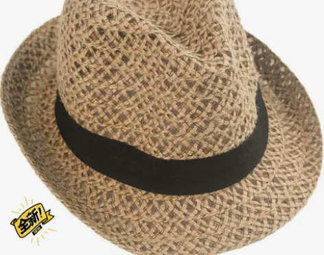 包邮转镂空亚麻小礼帽草帽夏天帽子沙滩遮阳自...