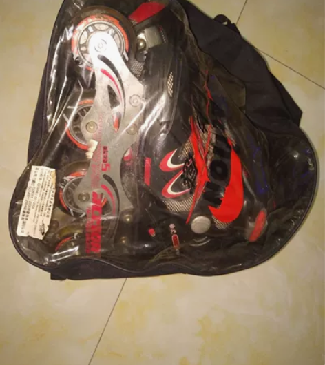 森海溜冰鞋轮滑鞋单排轮滑鞋旱冰鞋,尺码是3...