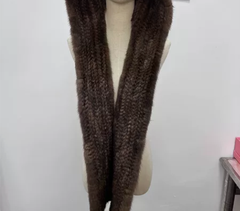 丹麦进口天鹅绒水貂皮草风雪帽 加大版型 厚...