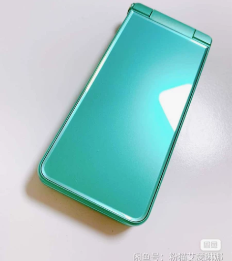 几乎全新正版夏普601sh初音绿色翻盖手机...