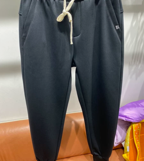 秋冬款加绒男款休闲裤束脚裤2尺3穿31码全...