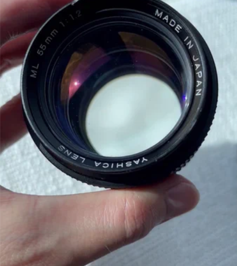 康泰时cy口的雅西卡55mm F1.2镜头...