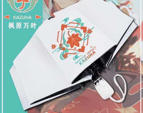 原神风原万叶学生防晒晴雨伞ins风全自动男...