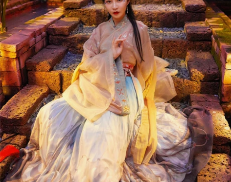 都城南庄汉服顾卿颜魏晋风三件套原创中国风飘...