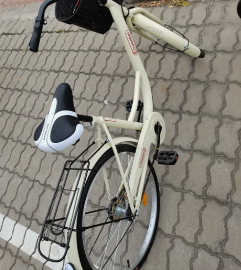 2624寸米色标配单速款单车自行车成人上班...