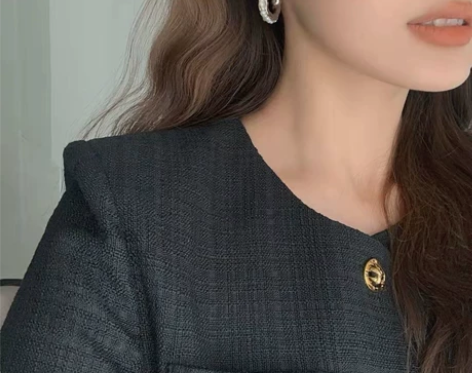 卖耳环的老大爷 法式复古珍珠耳环不规则淡水...