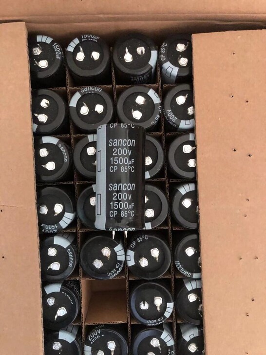 全新原装正品三鑫200v1500UF牛角脚...