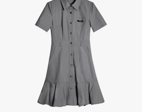 浅川酒一连衣裙2021年新款早春衬衫裙ch...