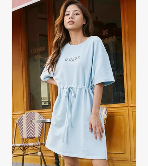 【狂欢价】GUESS新款女士LOGO抽绳收...
