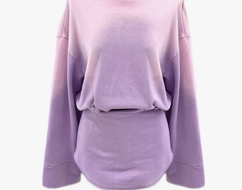 娇娇家全新个性晕染卫衣女22秋心机纯欲风长...