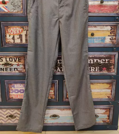 男士 灰色休闲裤 直筒裤 工作裤 尺码：2...