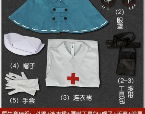 多肉君 第五人格COS服含眼睛 医生艾玛园...
