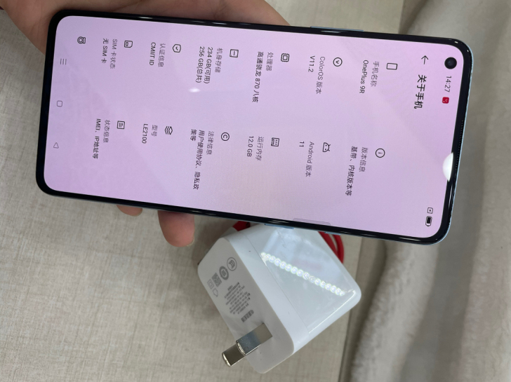 一加9r 12+256g蓝色 无拆无修 原...