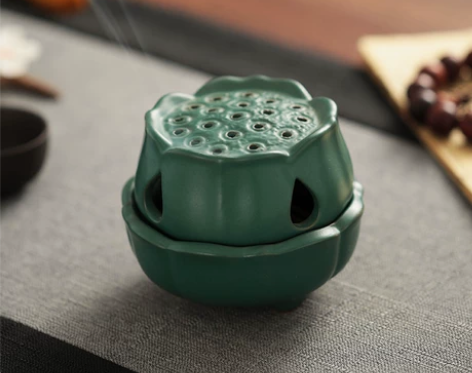 【全新未拆包邮】源头好货禅意陶瓷莲蓬盘香炉...