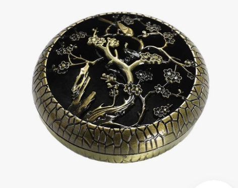 【梅兰竹菊香炉家用室内檀香炉盘香沉香熏香炉...