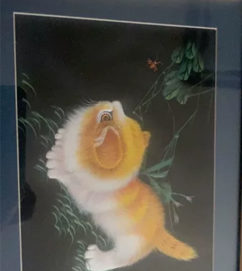 洪滨丝画，工艺品，长27.7，宽22.6，...