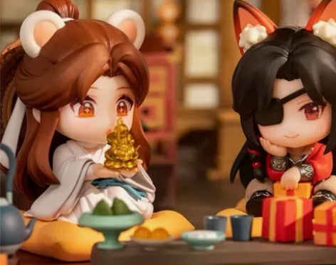 擎苍天官赐福花城谢怜生日花栖椿岁Q版手办动...