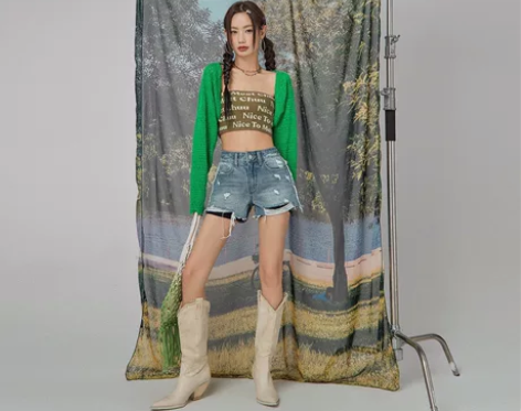 CHUU时尚小众字母背心女2022年夏季新...