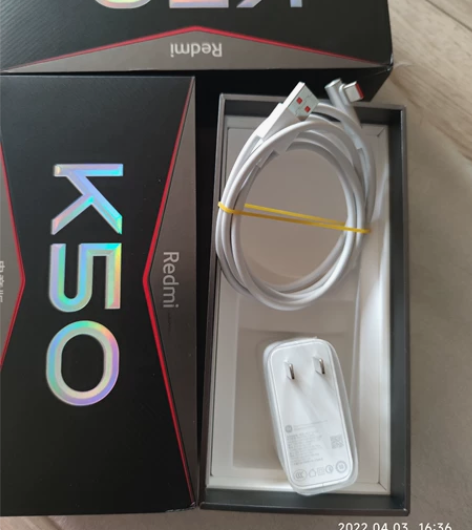 红米k50电竞版充电器6A弯头数据线, 小...