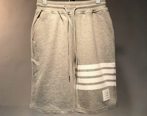 ?潮牌TB横杆印花短裤男装休闲裤个性青少年...