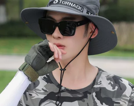 亏本清仓渔夫帽男夏季帽子大檐遮阳帽户外登山...