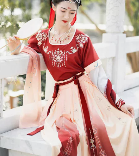 珍缕汉服女正品原创千禧寻坦领三件套一片式齐...