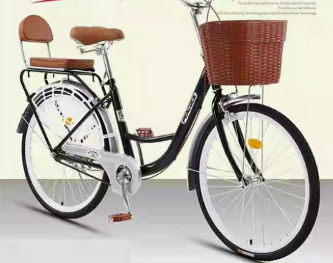 亏本清仓实心胎自行车充气22寸24寸通勤单...