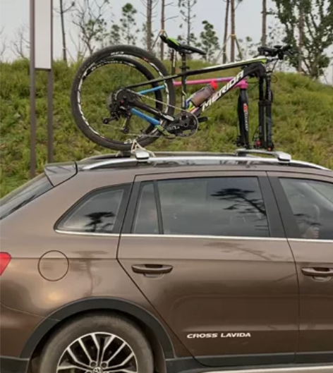 朗境自行车汽车车顶架横杆DIY车顶架自制焊...