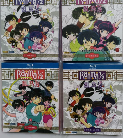 动漫蓝光碟盒装,乱马1/2tv全集上中下,...