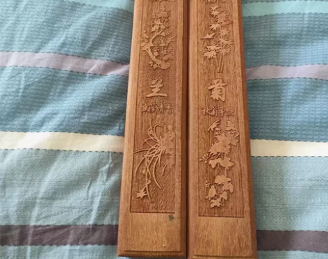 、精品樟木雕刻镇纸镇尺全实除异味，实木雕刻...