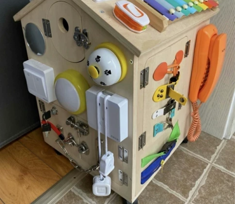 包邮 婴幼儿童益智忙碌板屋蒙特梭利蒙氏早教...