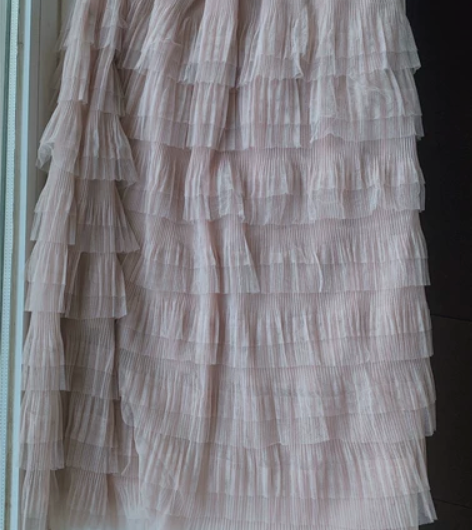 蛋糕裙薄纱网纱高腰公主裙演出表演淑女纱裙 ...