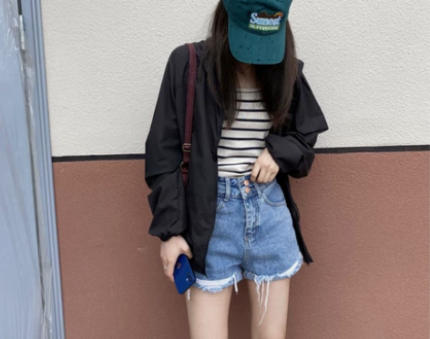 包邮！821#人手一条！品质高腰双扣设计卷...