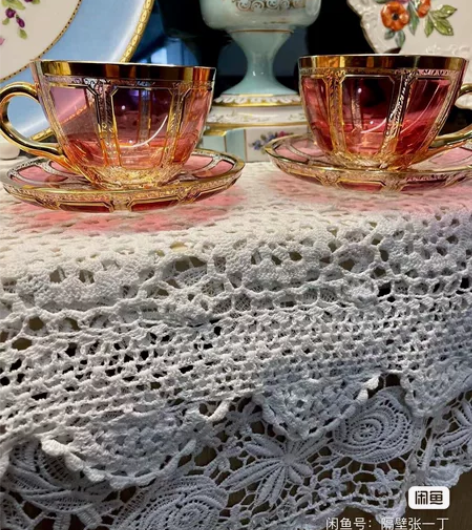 摩瑟Moser鎏金开窗水晶大杯 华丽的烟霞...