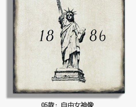 美式无框画餐厅客厅装饰画家居现代壁画欧式卧...