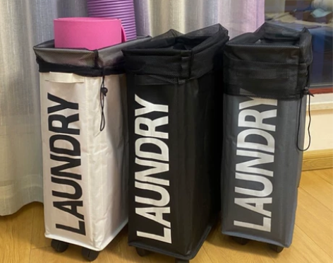 【清仓】瑜伽垫收纳布艺脏衣篓家用脏衣物筐布...