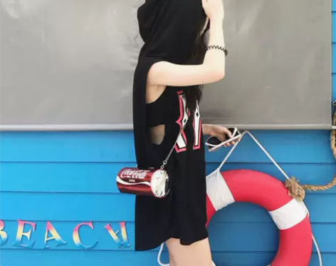 夏装韩版无袖T恤背心女学生原宿风bf中长款...