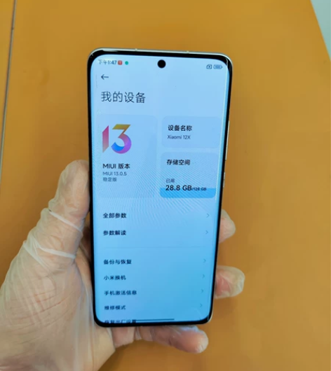 小米12X 8+128紫色 门店展示机 几...