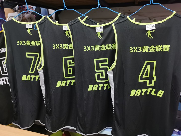 新浪3x3黄金联赛赞助球衣