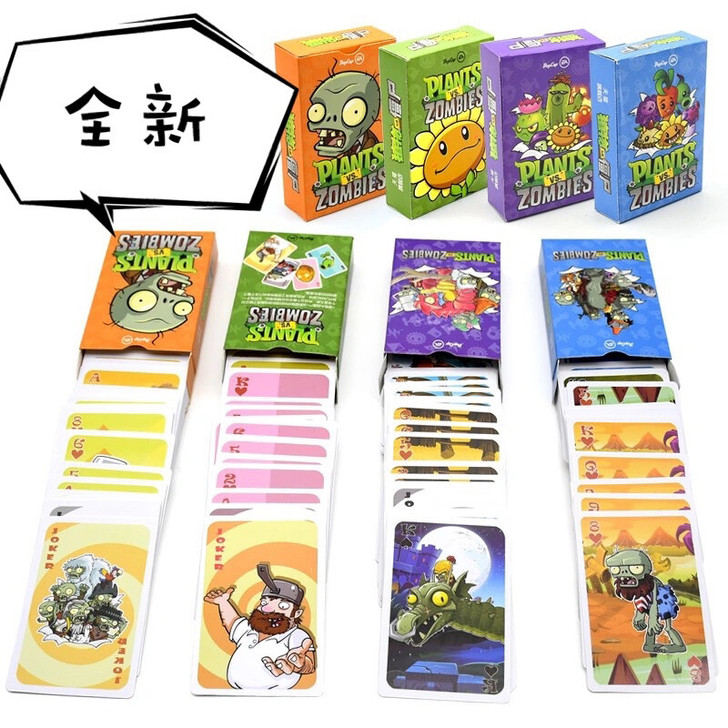 全新正版植物大战僵尸卡片玩具卡牌扑克牌全套...