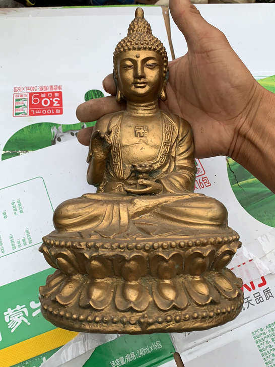 铜佛像收藏品，做工精致漂亮、老东西收藏品、...