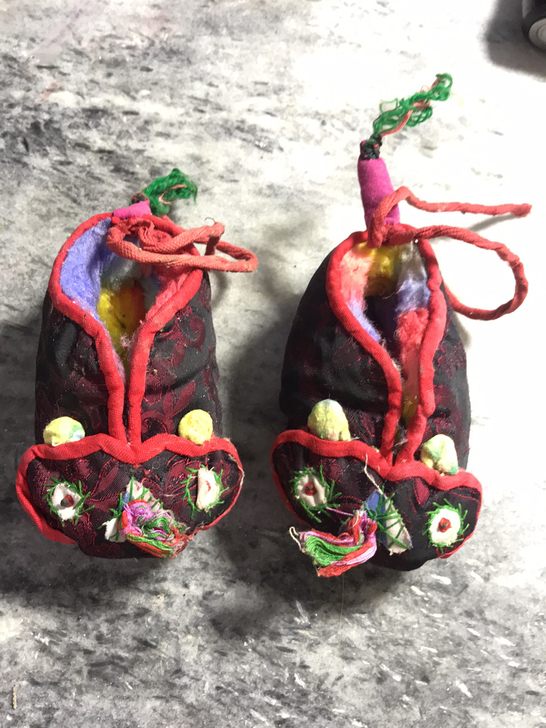 如图老物件娃娃鞋手工刺绣制作58包包邮