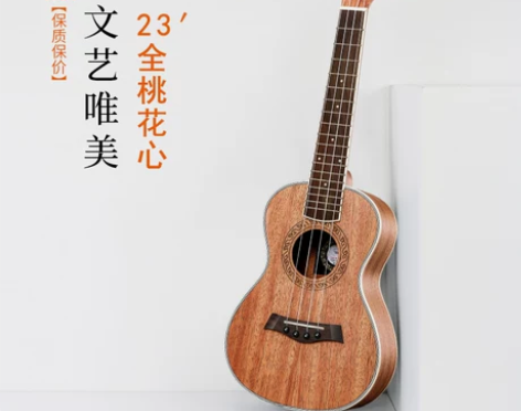 安德鲁尤克里里初学者成人女男23寸乌克丽丽...