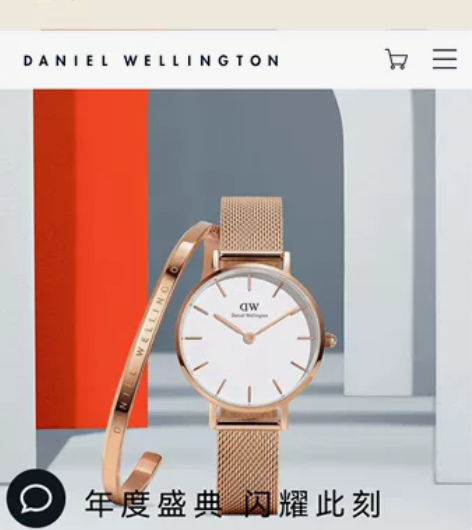 DW丹尼尔惠灵顿手表 全套包装,白金配色,...